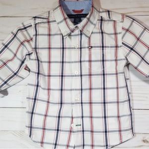 NWOT! Tommy Hilfiger Toddler Button Down Plaid Shirt  18m